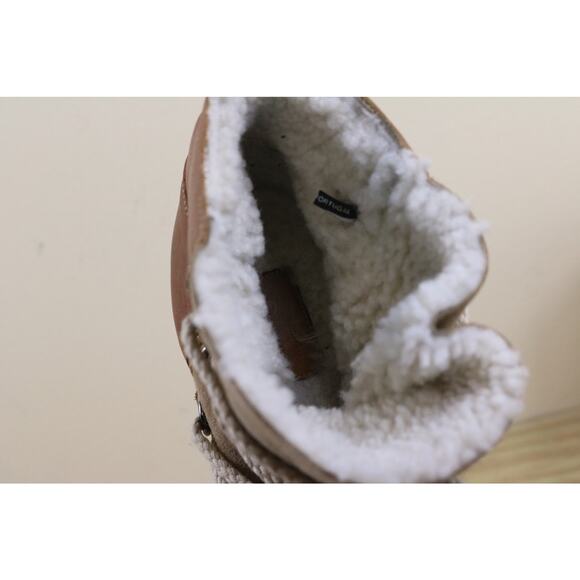 Isabel Marant Boots 40 Brown Leather Shearling Nowles Hidden Wedge Ankle Bootie - Picture 6 of 16